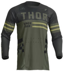 Thor MX Gyermek Jersey Thor Pulse Combat hadizöld SM Thor Sisakok és ruházat Póló, pulóver
