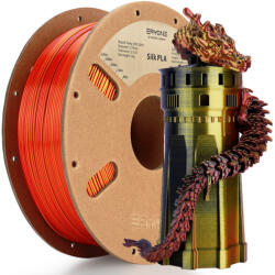  Eryone Triple Color Silk PLA - fekete, piros, arany (B0102062)