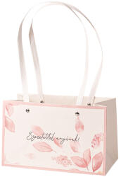 Valex Decor 10db. "Szeretettel anyának! " feliratos virág táska 22(h) x 10.5(sz) x 13.5(m) cm (FBL-14)