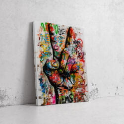 Béke Színekben - Pop Art Vászonkép (745252)
