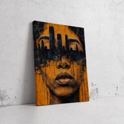 Város a Tekintetben - Pop Art Vászonkép (771649)