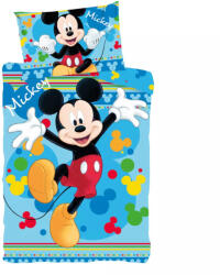  Disney Mickey Joyful gyerek, ovis ágyneműhuzat 100×135 cm, 40×60 cm (EXK350281)