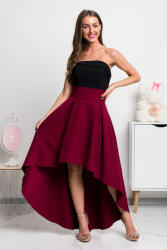 Parisse Bordó aszimmetrikus szoknya Méret: XXL