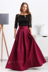 Parisse Bordó hosszú szoknya Méret: XS