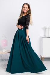  Smaragdzöld hosszú szoknya Méret: 4XL