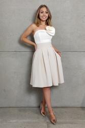 Parisse Bézs A-vonalú rövid szoknya Méret: XXXL