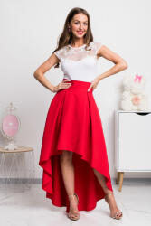 Parisse Piros aszimmetrikus szoknya Méret: XXXL