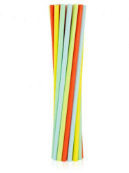  Színes Pastel papír szívószál 12 db-os (MLG125924) - pepita - 249 Ft