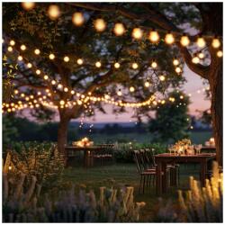 Garden of Eden Smart szolár fényfüzér 15 db fehér LED 7,5 m (11743)