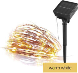 EMOS LED nano lánc napelemmel réz 12 m meleg fehér (D3ZW01)