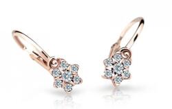 Cutie Jewellery Bájos rózsaszín arany gyermek fülbevaló C2152-10-X-4 fehér