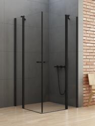 NEW TRENDY New Soleo Black cabină de duș 120x110 cm dreptunghiular negru mat/sticlă transparentă K-0764 (K0764)