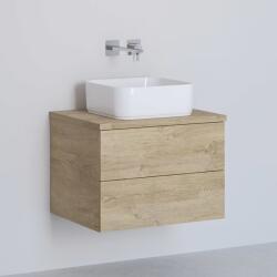Kronenbach Cube dulap cu blat 61x48.7x44.5 cm sub chiuveta pe perete stejar KBWTKOWTL612GH (KBWTKOWTL612GH)