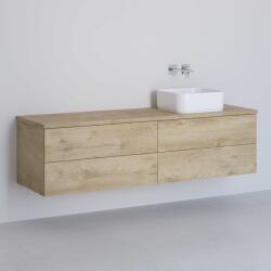 Kronenbach Cube dulap cu blat 161x48.7x44.5 cm sub chiuveta pe perete stejar KBWTKOWTL1614GH (KBWTKOWTL1614GH)