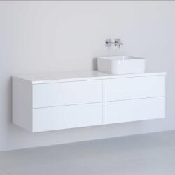 Kronenbach Cube dulap cu blat 141x48.7x44.5 cm sub chiuveta pe perete alb KBWTKOWTL1414WH (KBWTKOWTL1414WH)