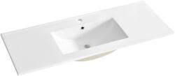 Comad lavoar 121x46 cm dreptunghiular mobilier alb luciu CFP120 (CFP120)