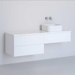 Kronenbach Cube dulap cu blat 141x48.7x44.5 cm sub chiuveta pe perete alb KBWTKOWTL1413WH (KBWTKOWTL1413WH)