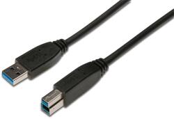 ASSMANN AK-300115-018-S USB kábel 1, 8 M USB 3.2 Gen 1 (3.1 Gen 1) USB A USB B Fekete (AK-300115-018-S)