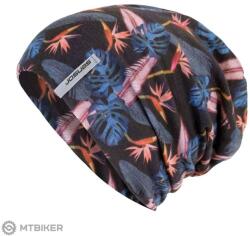 Sensor Merino Impress sapka, fekete/floral (M)