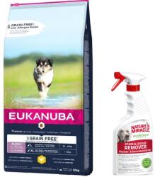 EUKANUBA Eukanuba Puppy Large Grain Free Chicken 12kg + Nature's Miracle Stain&Odour REMOVER DOG 473ml GRATIS