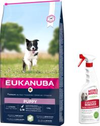 EUKANUBA Eukanuba Puppy&Junior Small/Medium Lamb&Rice 12kg + Nature's Miracle Stain&Odour REMOVER DOG 473ml GRATIS