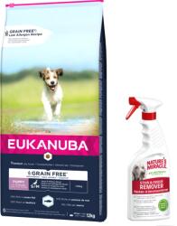 EUKANUBA EUKANUBA Puppy&Junior Small/Medium Grain Free 12kg + Nature's Miracle Stain&Odour REMOVER DOG 473ml GRATIS