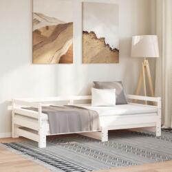 vidaXL fehér kihúzható nappali ágy matrac nélkül 80x200 cm (814695)