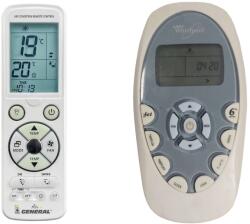 General WHIRLPOOL 481201408001, 481269028047, AMD096, AMD097, AC8000 - luxus háttérvilágítású távirányító