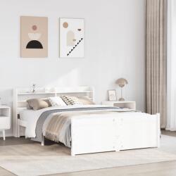 vidaXL fehér ágykeret fejtámlával matrac nélkül 140x200 cm (3306763)