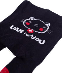  Yo! Club pamut harisnyanadrág ABS (74-80) - fekete/cica