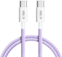 Tech-Protect Ultraboost Lite kábel USB-C / USB-C PD 60W / 3A 1m, lila