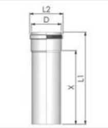 Tricox PPs cső 80mm, hossz 500 mm (PCS206) - gepeszshop