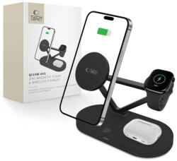 Tech-Protect A41 3in1 töltő mobil / Apple Watch / AirPods 15W, fekete