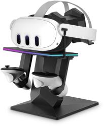 Vortex Virtual Reality RGB töltőállvány | Meta Quest 3S/3/2-hez