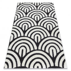 DW Covor geometric crem-negru Muszle Dimensiuni: 80x150 cm Covor