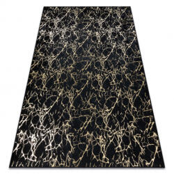 DW Covor antiderapant negru-auriu Miro Black Dimensiuni: 80x150 cm Covor