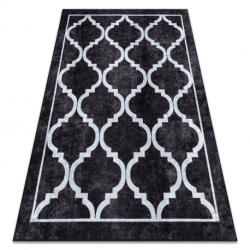 DW Covor antiderapant negru Miro Trellis Dimensiuni: 160x220 cm