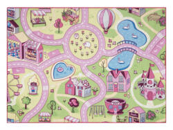 DW Covor antiderapant roz-roz Sweet town Dimensiuni: 95x200 cm Covor