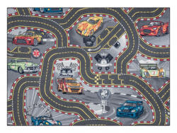 DW Covor antiderapant gri Racers Dimensiuni: 95x133 cm Covor