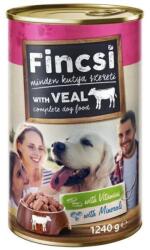 Fincsi Kutyakonzerv Borjú - Teljes értékű nedves eledel (1240 g)