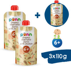 Salvest Põnn 2+1 INGYEN: SALVEST Põnn BIO Csirkehús zöldségpürével (110 g)