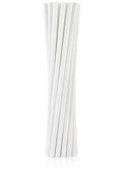 Fehér White papír szívószál 12 db-os (MLG125887) - decorit