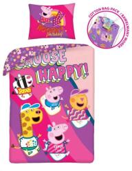  Peppa malac Happy ágyneműhuzat 140×200cm, 70×90 cm (HAX600458)