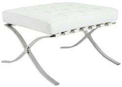  King Home Barcelon Prestige Plus Lábtartó Fehér Olasz Bőr (KHM-T03-OTTO.WHITE)