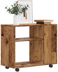 vidaXL Странична маса Старо дърво 70x35x60, 5 cm Инженерна дървесина (856026)