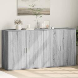 vidaXL 2 db szürke sonoma színű szerelt fa tálalószekrény 79x38x80 cm (3276607)