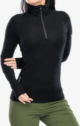 Sensor Bluza de corp femei Sensor Merino Ex Tee L/S Zip - black