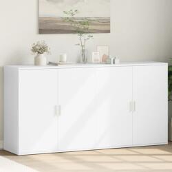vidaXL 2 db fehér szerelt fa tálalószekrény 79 x 38 x 80 cm (3276602)