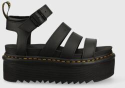 Dr. Martens bőr szandál Blaire Quad fekete, női, platformos, DM27296001 - fekete Női 40