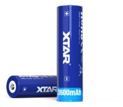 XTAR Termék részletek XTAR 18650 3, 7V 3600mAh 10A védelemmel ellátott Li-ion akkumulátor (XTAR-18650-3600mAh)